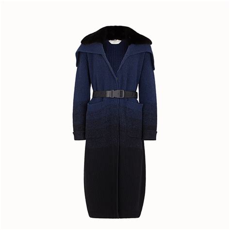 fendi blue wool coat|fendi winter coats.